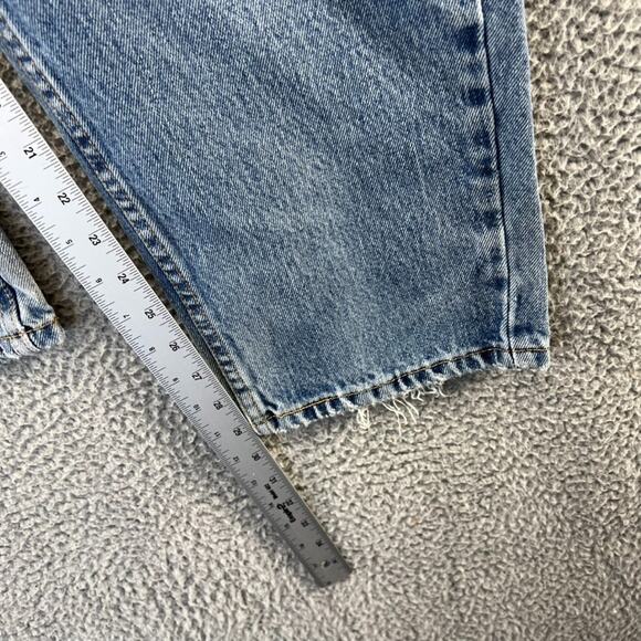 Levi's Jeans Men's 34x30 Blue Denim Straight Red Tab 560 Distressed Faded Work - Picture 9 of 15